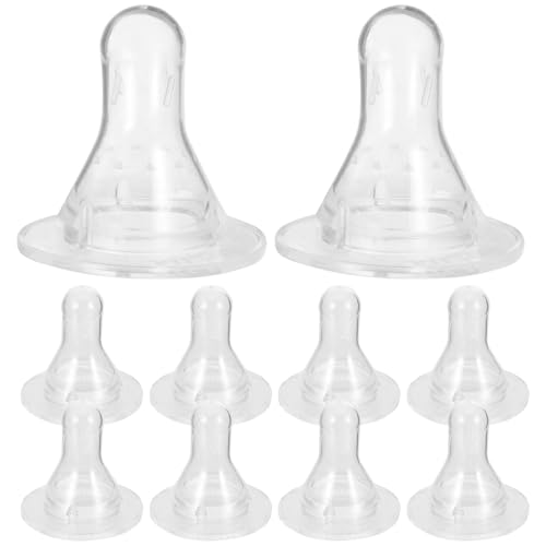 Yardwe 10 Piezas BiberóN Cordero Tetinas, Silicona, Tetina Para Terneros, FáCil Limpieza Y Montaje