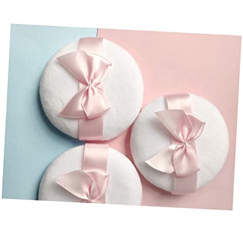 SECFOU 5Pcs Puff De Maquiagem Arcos De Bebê Arcos De Pó Infantil Puff Redondo Pó Seco Puff De Boa No