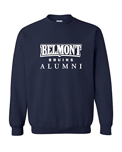 Belmont University Alumni Unisex Crewneck Sweatshirt (Navy, X-Large) - Belmont Bruins Apparel