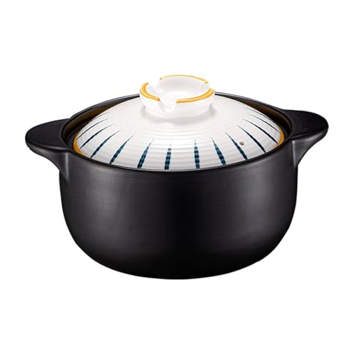 Cacerola de cerámica, resistente a altas temperaturas, para cocinar lentamente y estofar, ideal para arroz, arcilla,