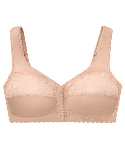 Glamorise Womens Magiclift Front-Closure Wirefree #1200 Full Coverage Bra, Blush, 42Dd Us #TOP4