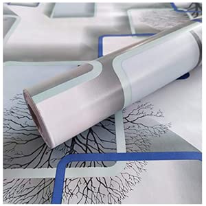 Vertiqo 45x500 cm 3D Design Cube Wallpaper Abstract Tree Wallpaper for Bedroom Living Room TV Background Room Interior Decoration,3D Wallpaper Stick and Peel Wall Stickers Home Decor (blue cube wallpaper 5 meter)