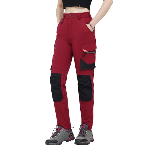 WORK IDEA Damen Slim-Fit Stretch Arbeitshose: Kritische Stoffbereiche aus Cordura – strapazierfähige Eleganz für höchste Ansprüche.