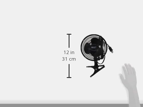 Comfort Zone 6-Inch Corded Clip-On Personal Fan – 2-Speed Quiet Desk Fan with 360° Rotation, Fully Adjustable Tilt & Secure Strong Clamp – Mini Air Circulator for Desks, Bedside & Office - Image 3