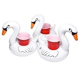 GoFloats Floating Swan Drink Holders (3 Pack), Float Your Drinks in Style