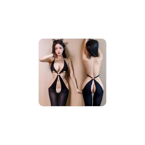 [三丸] ボディストッキング レオタード レディース 女性用 セクシーランジェリー 過激 変態 sm エロ クロッチレス 胸の露出 尻の露出 裸の背中 サスペンダー付き 高弾性 あだるとグッズ 女性 えろい下着 コスプレ ランジェリー セクシー エッチ コスチューム 大人 アダルトグッズ - 画像3