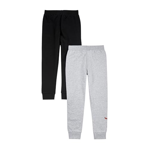 Marvel Spiderman Lot de 2 pantalons de jogging pour garçon, noir/gris, 5-6 ans – vue 2