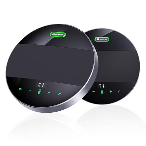 Tenveo MagiCall-EX Bluetooth Conference Speakerphone, Daisy Chain/Use Alone up to 30 attendees,...
