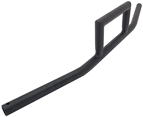 JFG RACING Manillar de la Motocicleta 7/8 22MM Manillar Universal para Drag Custom Bobber Chopper Cruisers Softail Dyna Sportster - Negro