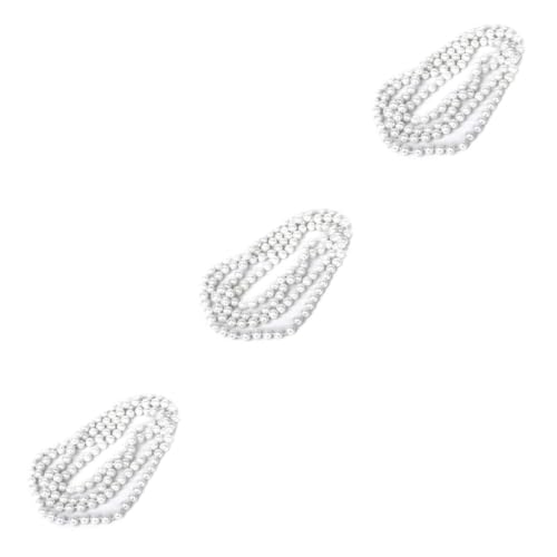Chaînes de collier de pull anti-nœuds à perles blanches 145 cm : finis les bijoux trop courts