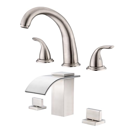 Jnfidosr Roman Tub Faucet S2169s-Bn+Widespread Bathroom Sink Faucet S1408nw-Vg