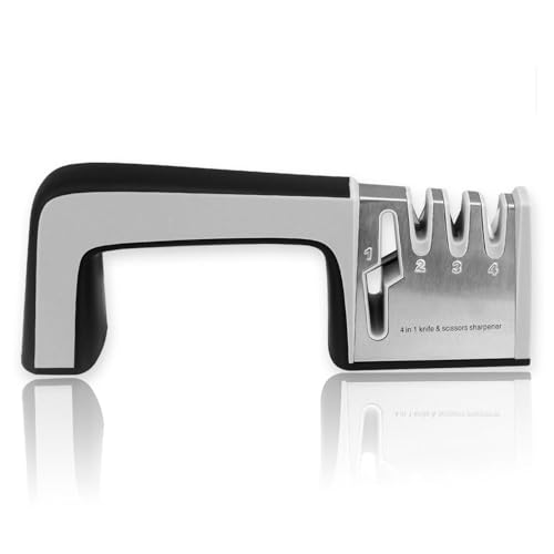 Knife Sharpening system,knife sharpener,maitaining dulled kitchen & sporting knives,serrated blades,kitchen shears