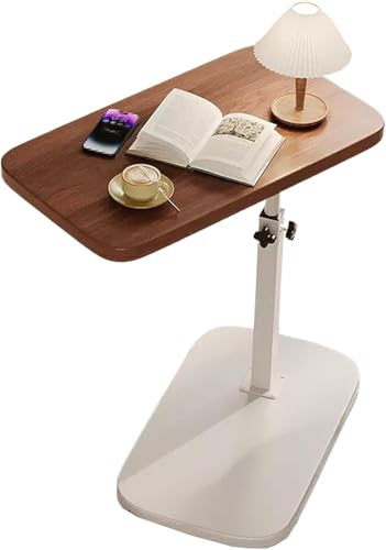 Mesa auxiliar ajustable en forma de C – Bandeja giratoria de 360° – Escritorio plegable para portátil – Mesa de centro para salón, dormitorio o espacios pequeños – Diseño moderno en color ne