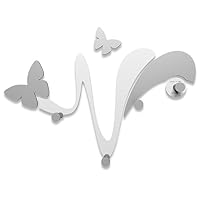 Appendiabiti Da Parete Metallico &ndash; Laser Cut Ape, Farfalla, Libellula &ndash; Decorazione Giardino