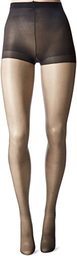 Image of L'eggs Women's Silken Ultra Sheer Run Resist Panty Hose, Jet Black, A