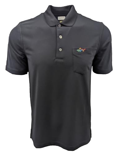 Greg Norman Men's Pique Shark Pocket Polo Shirt