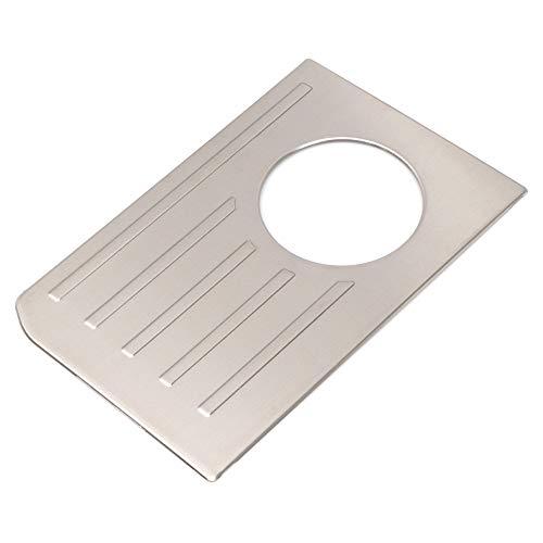 HIGH FLYING for Toyota Tundra Crewmax, Double Cab 2014-2019 2020 2021 Car Interior Gear Console Water Cup Cover Trim Stainless Steel (Not Fit for RHD)