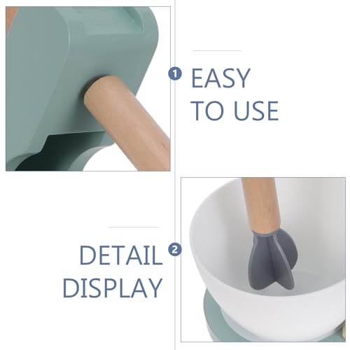 BESPORTBLE 1 Set Wooden Toy Mixer - Kitchen Appliances Toy - Children Cooking Playset - Pretend Play Food Sets - Educational Smoothie Blender for Preschool Boys Girls - Image 4