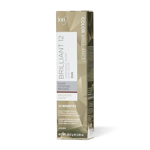 Ion Brilliant 12 Intense Neutrals 3NN Dark Intense Brown Permanent Crème Hair Color 3NN Dark Intense Brown