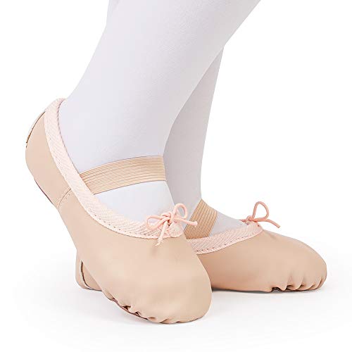 Toddler Ballet Shoes for Girls Baby Ballet Slippers Leather Full Sole Women Ballerina Dance Shoes2