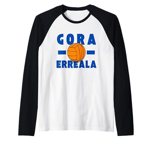 Gora Erreala Afición Real Sociedad San Sebastián Camiseta Manga Raglan | Ya disponible en tu tienda friki favorita! En mundofriki.es!