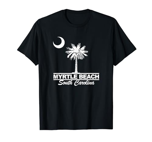 South Carolina Myrtle Beach SC Drapeau graphique T-Shirt