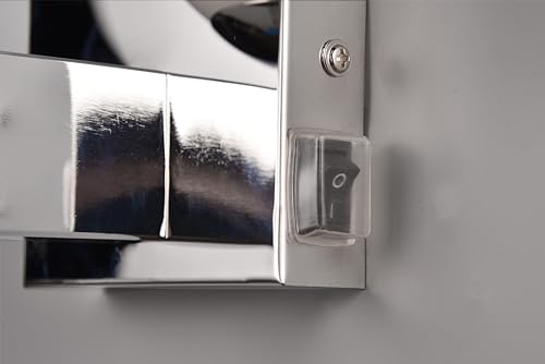 Trio Leuchten Badezimmer Wandleuchte Kula 284270106, Metall Chrom, Glas Weiß, exkl. 1x E14