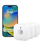 Eve Motion (Matter) 3 pack: Smart indoor & outdoor motion sensor, light sensor, smart control of devices, Thread, works with Apple Home, Alexa, Google Home, SmartThings, requires Thread Border Router