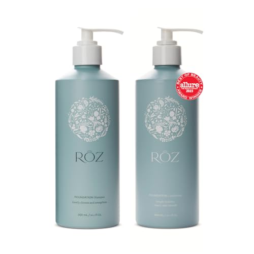 RZ Hydrating Shampoo and Conditioner Set Duo - Sulfate-Free Shampoo and Conditioner for Women & Men - All Hair Types | Vegan Color-Safe Silicone & Paraben-Free | 10.1 oz Each Bottle