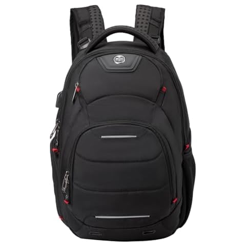 Swissdigital Design Massaging Travel Backpack，USB Charging Port Large Capacity Computer Backpacks For Work Business（NEPTUNE SV SD1003M-V1 Cover