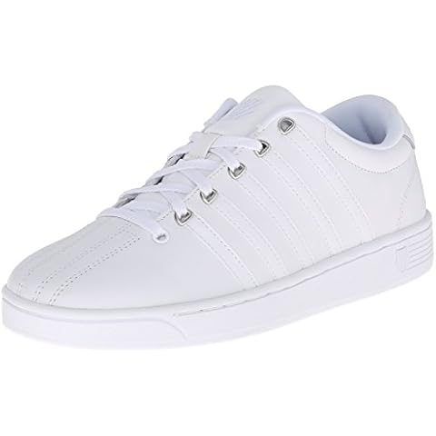 K-Swiss Women's Court Pro II CMF Sneaker, White/Silver, 9 M Cover