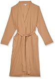 Amazon Essentials Women's Lightweight Waffle Full-Length Bath Robe (Available in Plus Size), Light Camel, 4X