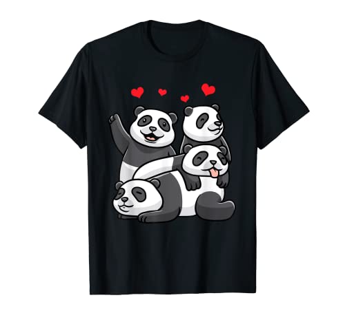 Oso panda Kawaii Panda Camiseta