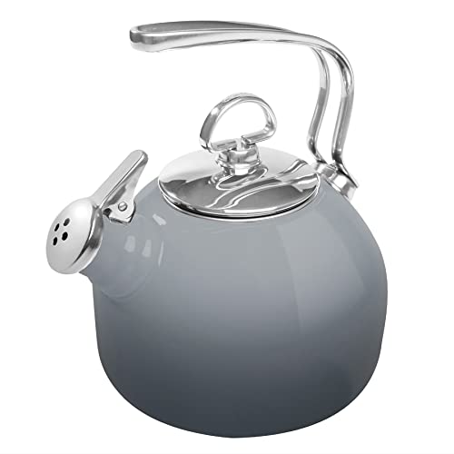 Chantal Enamel On Steel Classic Teakettle (Fade Grey)