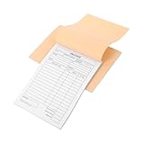 Matériau : fabriqué à partir de papier, ce carnet de factures assure une durabilité et une expérience d'écriture fluide, adapté à un usage quotidien, carnet de reçus de loyer, carnet de reçus pour petites entreprises