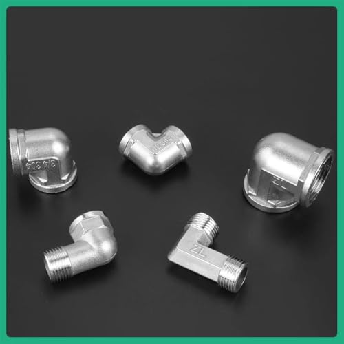 Raccord à angle droit en acier inoxydable 1/2 durable pour tuyauterie