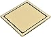 TRUSTMI 6 Inch Square Invisible Bathroom Shower Floor Drain with Removable Tile Insert Grate Cover, Brushed Gold, SUS 304 Stainless Steel