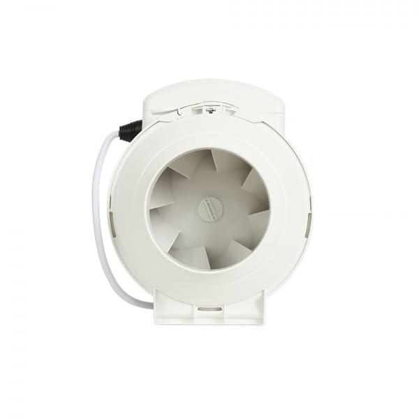 Extractor de aire en línea Bilake silencioso para conducto circular/tubular de 100mm 38/42W