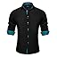 Black/Teal Plaid Contrast Black/Teal Plaid Contrast