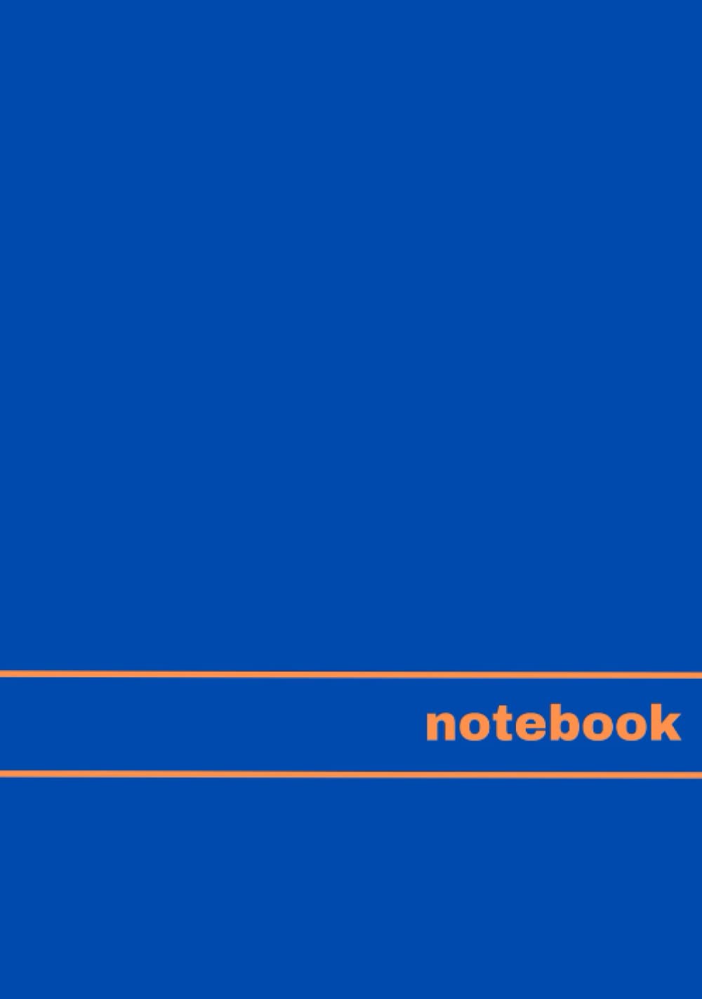 Notebook: B5 plain unlined 100 pages with blue cover