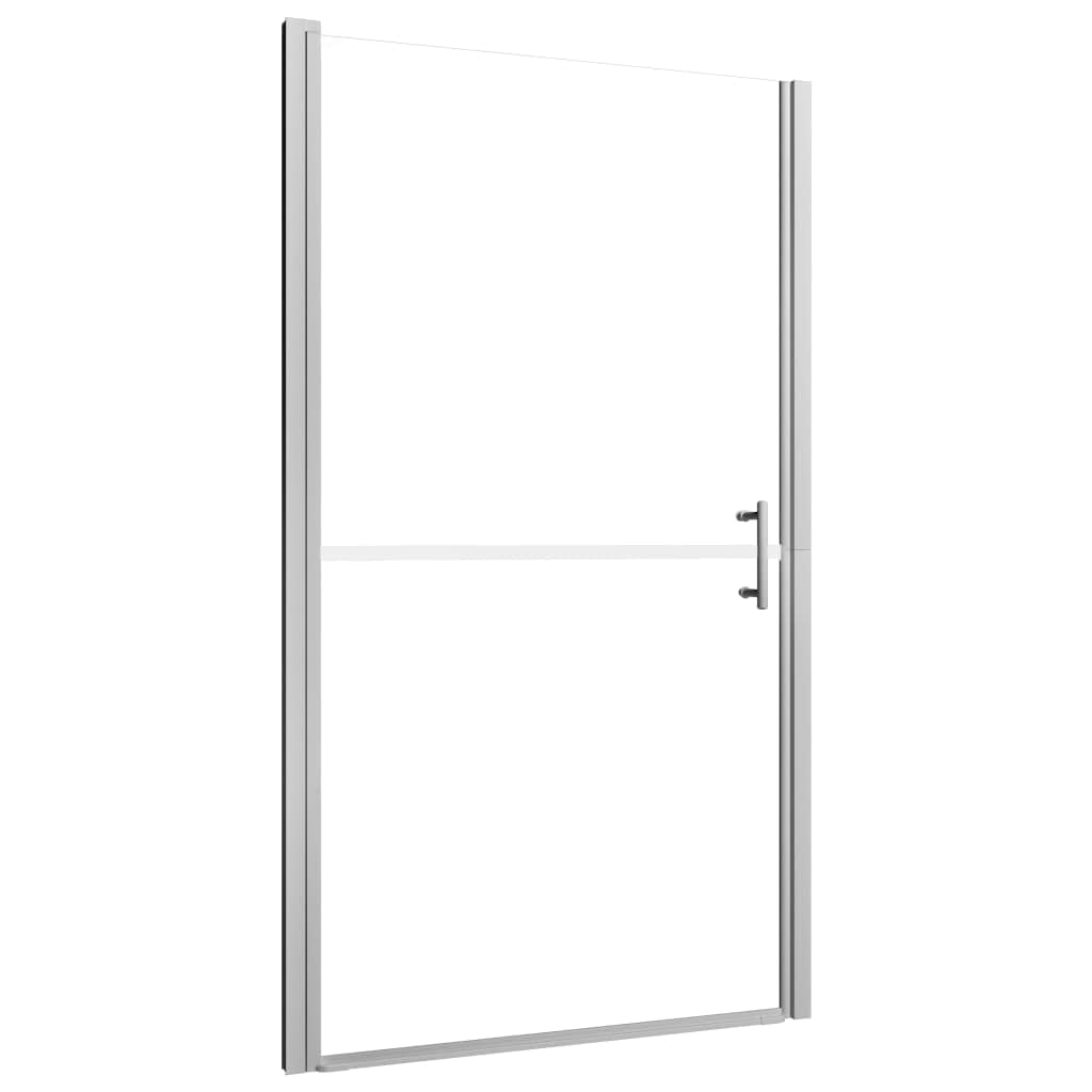 Porta doccia 81x195 cm, box doccia con vetro smerigliato, vetro di sicurezza da 5 mm, telaio in alluminio regolabile, paraspruzzi per bagno