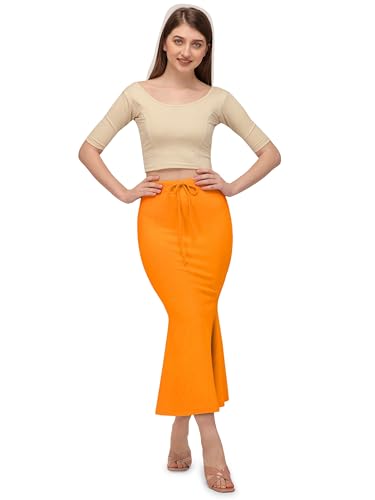 Image of Mehrang Stretchable Saree Shapewear Petticoat for Women, Cotton Blended,Petticoat,Skirts for Women,Shape Wear Dress for Saree