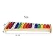 TSTS Xylophone Instrument 15 Keys Xylophone Metal Music Instrument Wooden Xylophone