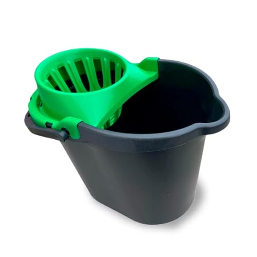 Cubo de Fregar 15 litros • Cubo de Fregona con Escurridor de Genérico