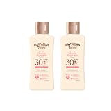 Hawaiian Tropic Glowing Protection MINI Ultra Radiance - Loción Solar Protectora SPF 30, Protege la Piel, Fragancia de Frutas Tropicales, Crema Tamaño Viaje 75 ml (Pack x2)