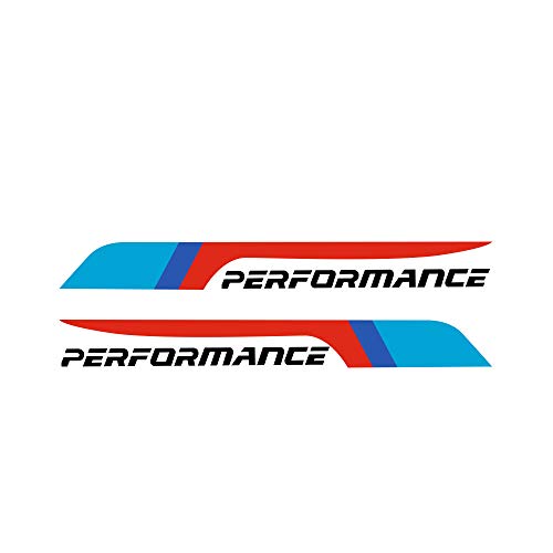 Image of 2pcs Car Performance 2018 Front Rear Windshield Banner Windows Decal Stickers for X1 X3 X5 X6 Z4 M3 M4 M5 (Black)