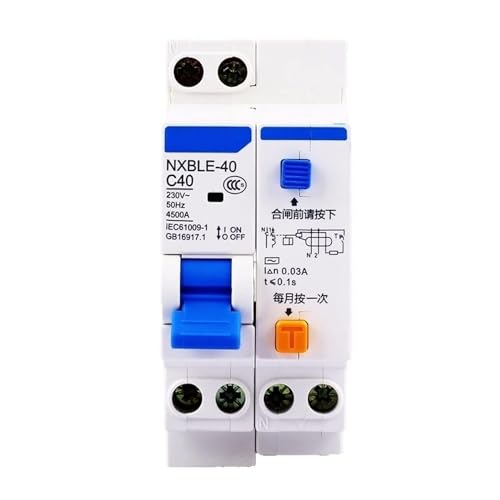 Disjoncteur différentiel NXBLE-40 1+N 230V pour protection résidentielle
