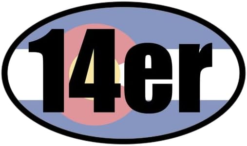 CafePress Colorado 14Ers Sticker Oval Bumper Sticker Car Decal