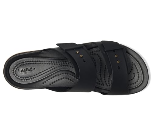 Crocs Women's Brooklyn Cork Buckle Sandals Wedge2