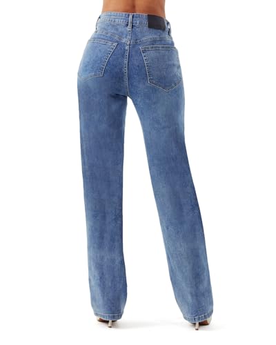 Zylioo Tall Jeans for Women 32"/34" Inseam Long Stretch Denim Pants Straight Leg Mid Rise Classic Fit for Tall Ladies3